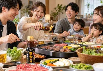 肉料理を撮る:肉料理と焼肉のたれを記録する日記調査のイメージ写真